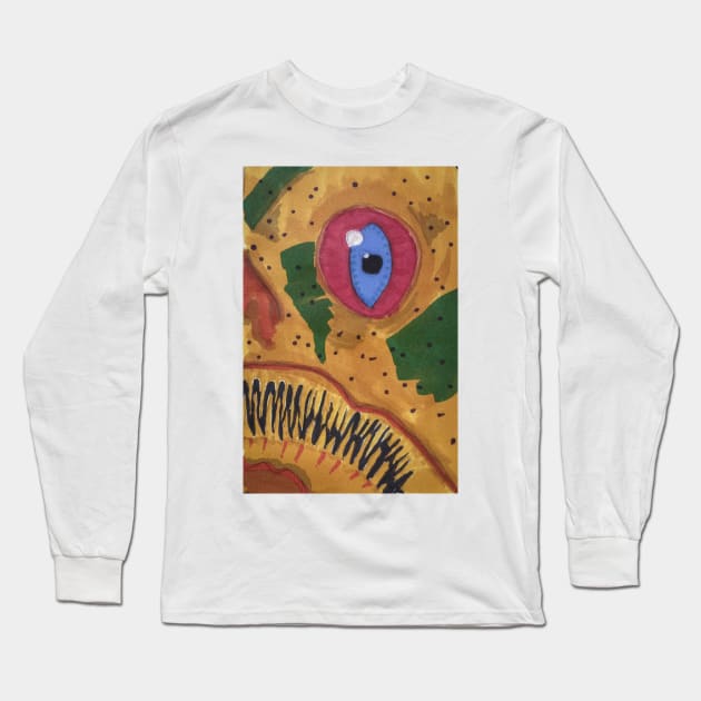 Scary Stargazer Fish One Long Sleeve T-Shirt by jplrosman